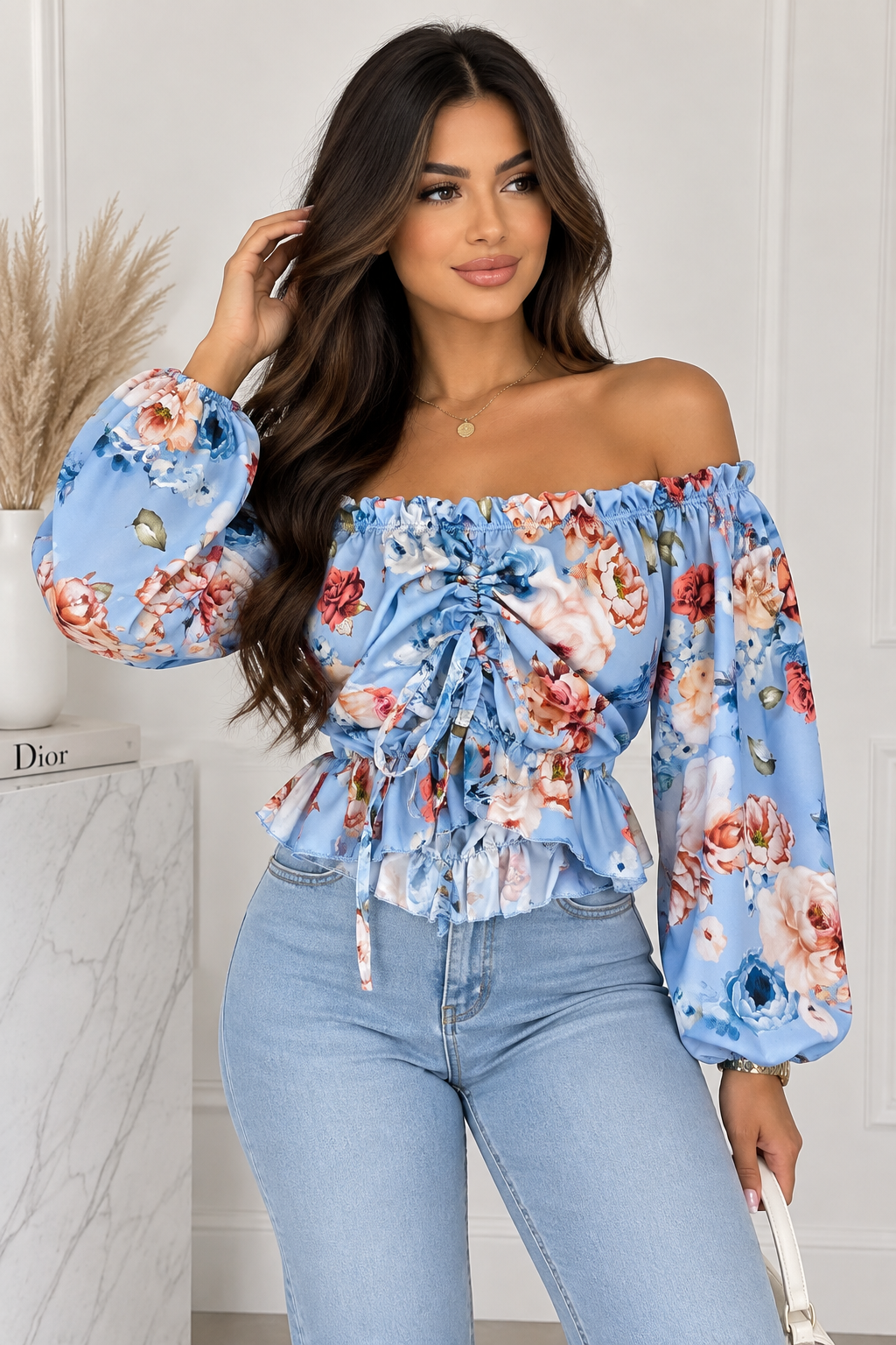 Haut fleuri