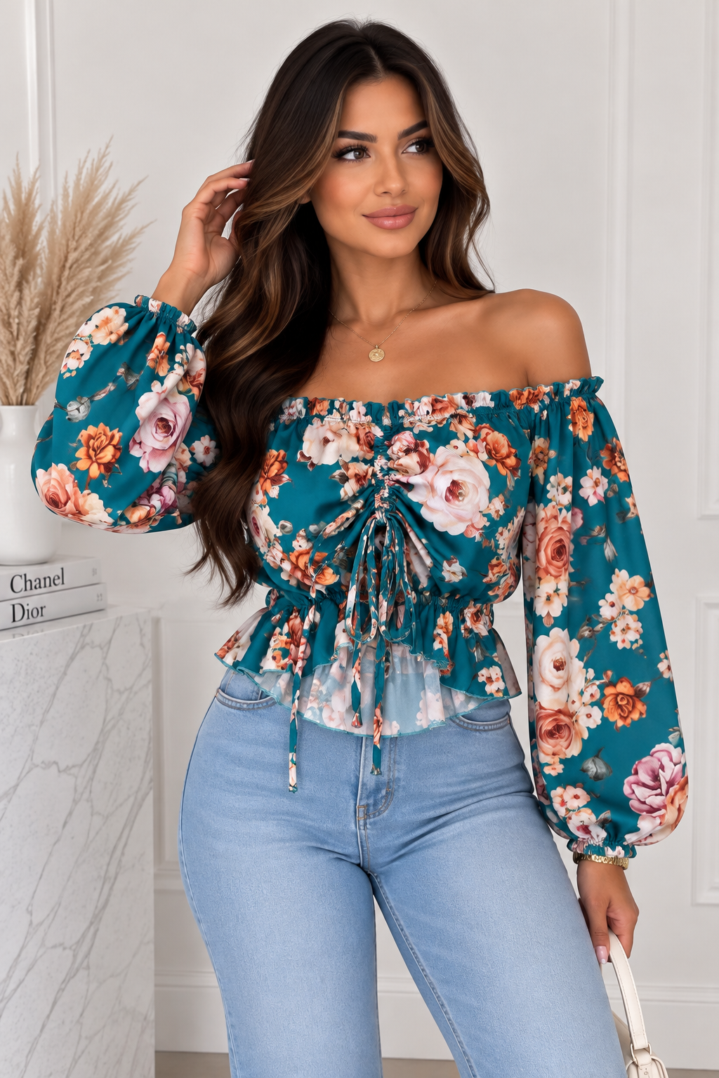 Haut fleuri