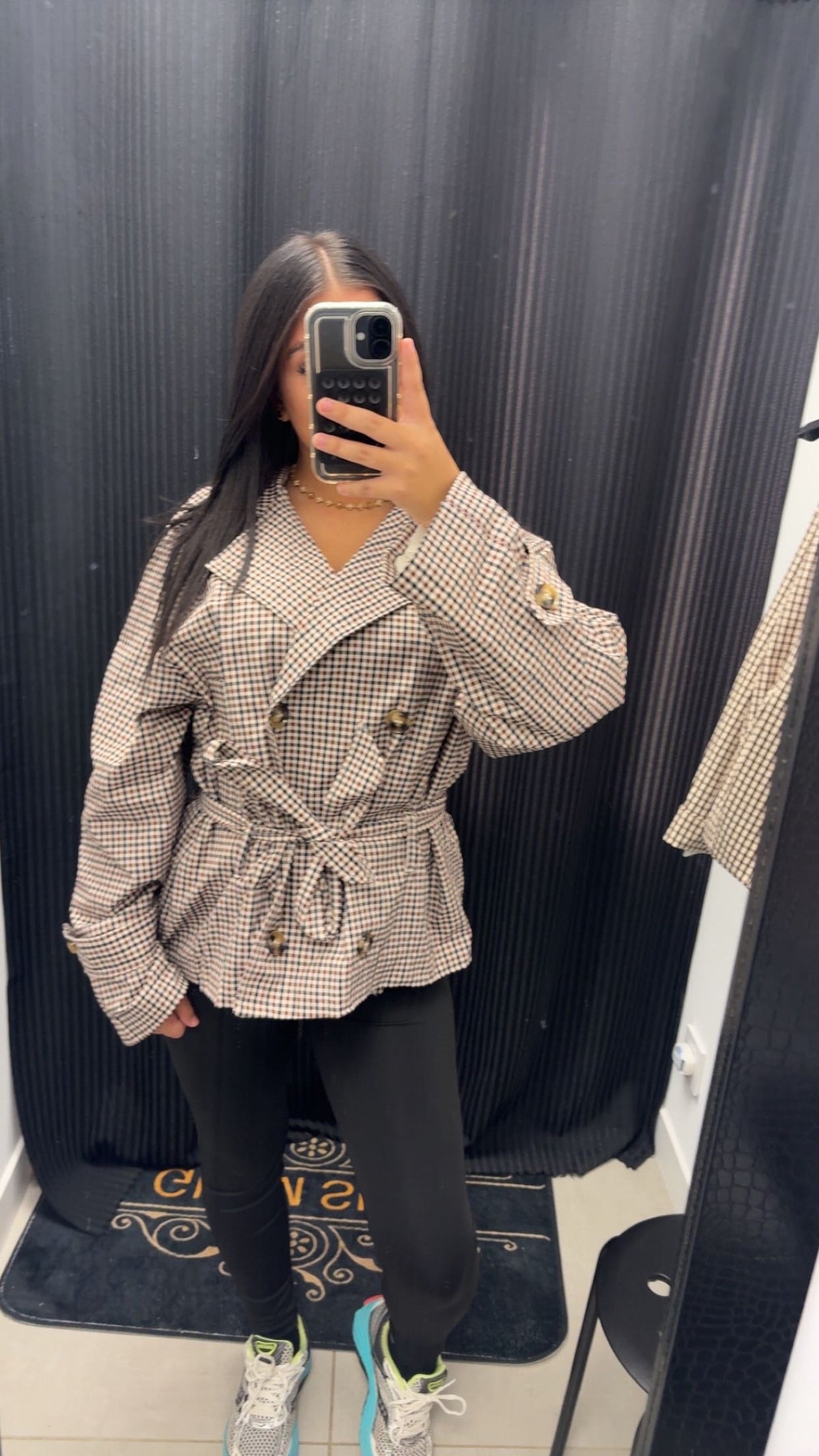 Trench carreau