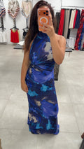 Robe bleu électrique