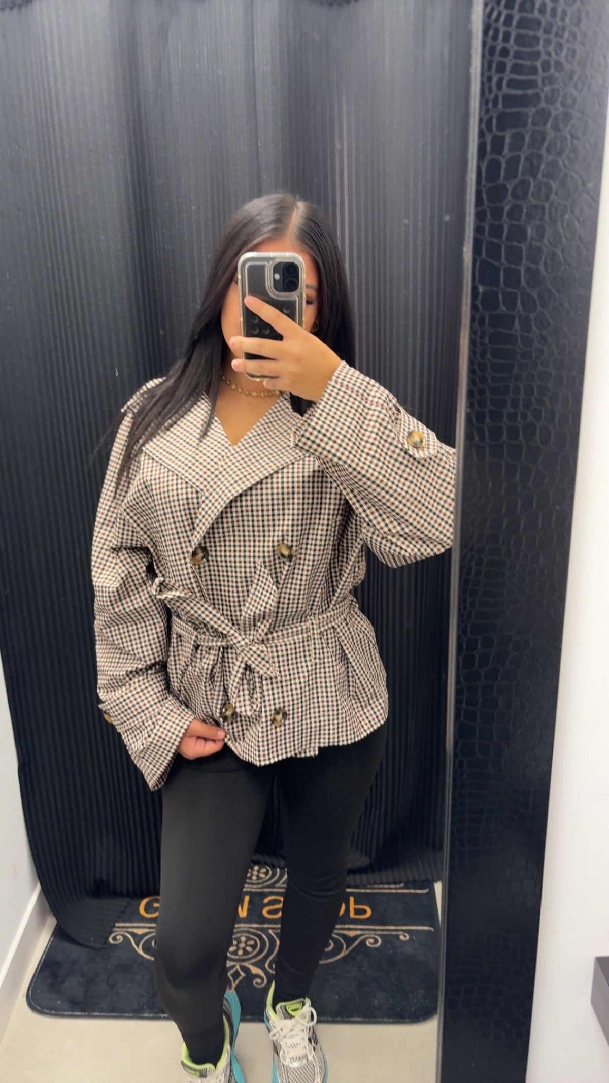Trench carreau